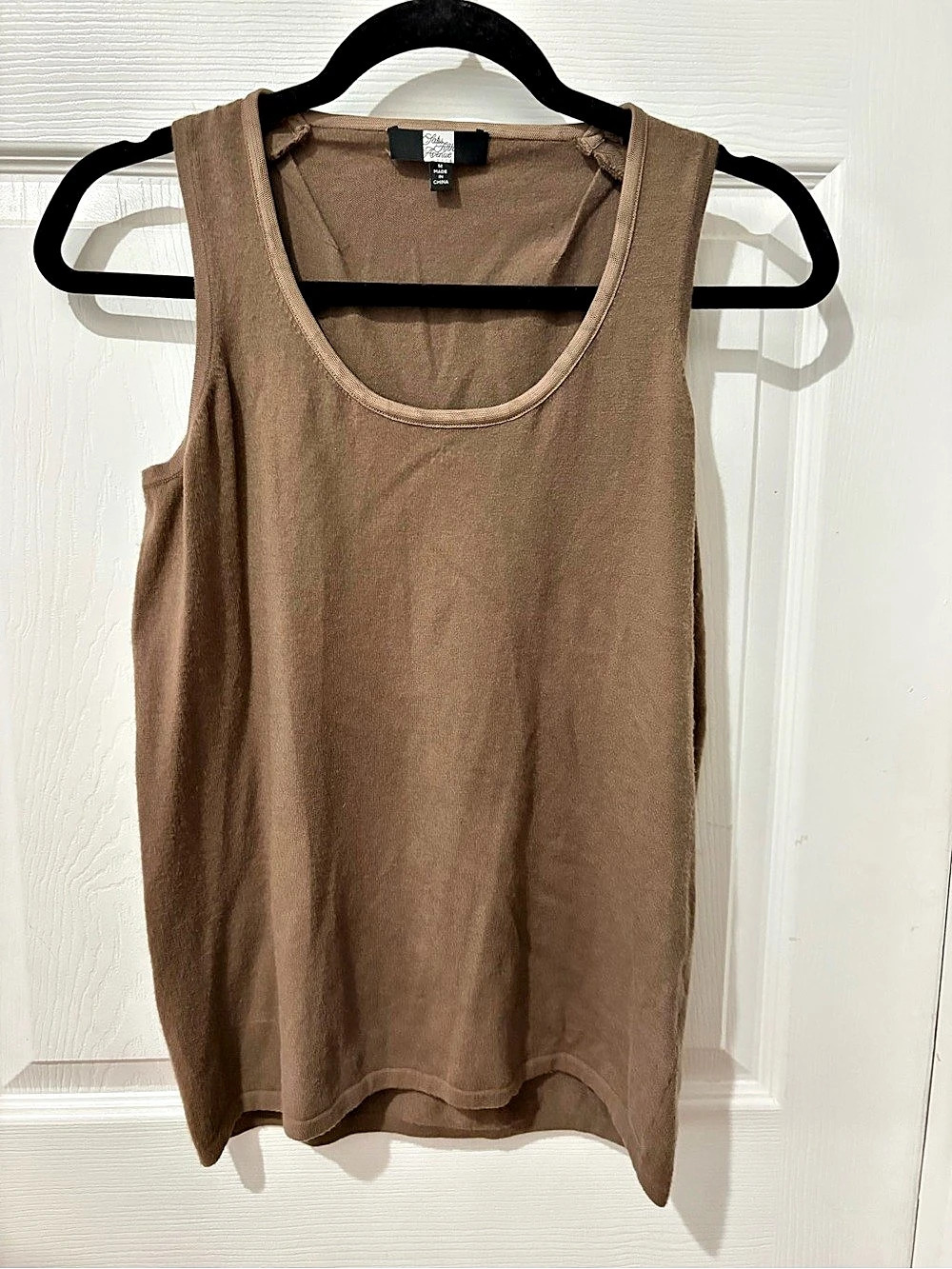 Saks Fifth Avenue Brown Tank Top Medium